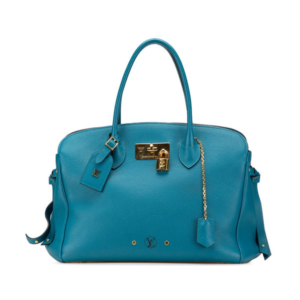 ルイ ヴィトン ミラMM ハンドバッグ M55023 コルヴェール ブルー トリヨンレザー レディース LOUIS VUITTON 【中古】