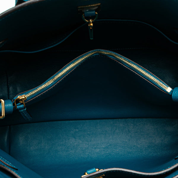 ルイ ヴィトン ミラMM ハンドバッグ M55023 コルヴェール ブルー トリヨンレザー レディース LOUIS VUITTON 【中古】