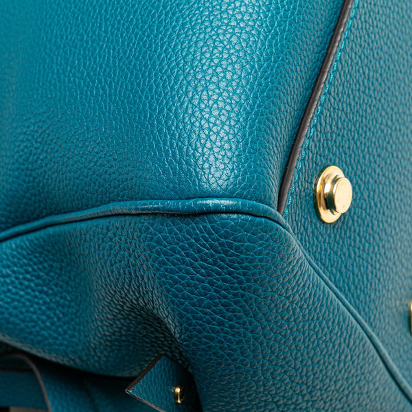 ルイ ヴィトン ミラMM ハンドバッグ M55023 コルヴェール ブルー トリヨンレザー レディース LOUIS VUITTON 【中古】