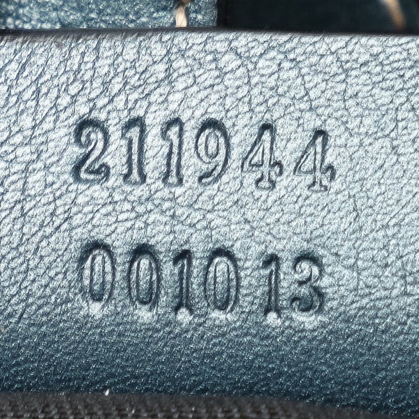 グッチ GGキャンバス スーキー ハンドバッグ トートバッグ 211944 ベージュ ブルー キャンバス レザー レディース GUCCI 【中古】