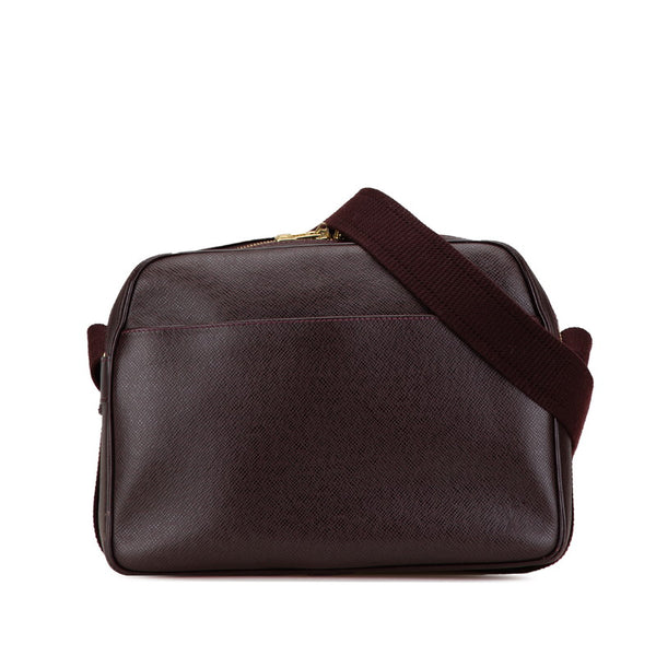 ルイ ヴィトン タイガ リポーターPM 斜め掛け ショルダーバッグ M30156 アカジュー ワインレッド レザー レディース LOUIS VUITTON 【中古】
