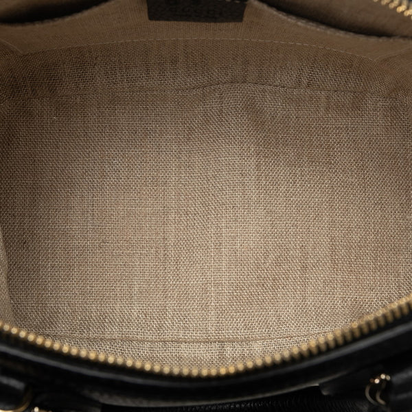 グッチ ロゴ ハンドバッグ ショルダーバッグ 2WAY 448661 ブラック レザー レディース GUCCI 【中古】