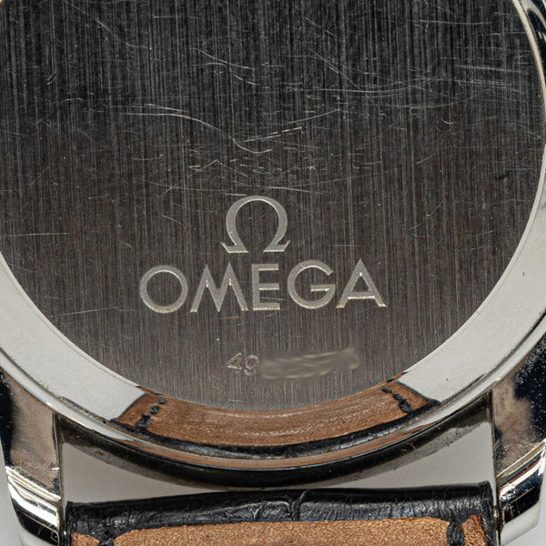 オメガ デビル プレステージ 腕時計 4800.51 自動巻き ブラック文字盤 ステンレススチール レザー メンズ OMEGA 【中古】