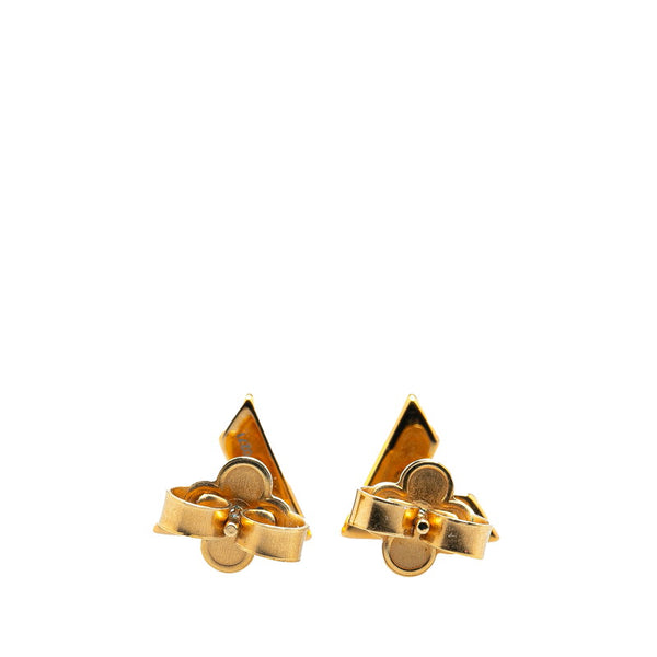ルイ ヴィトン スタッズ イヤリング エセンシャルV ピアス M68153 ゴールド メッキ レディース LOUIS VUITTON 【中古】