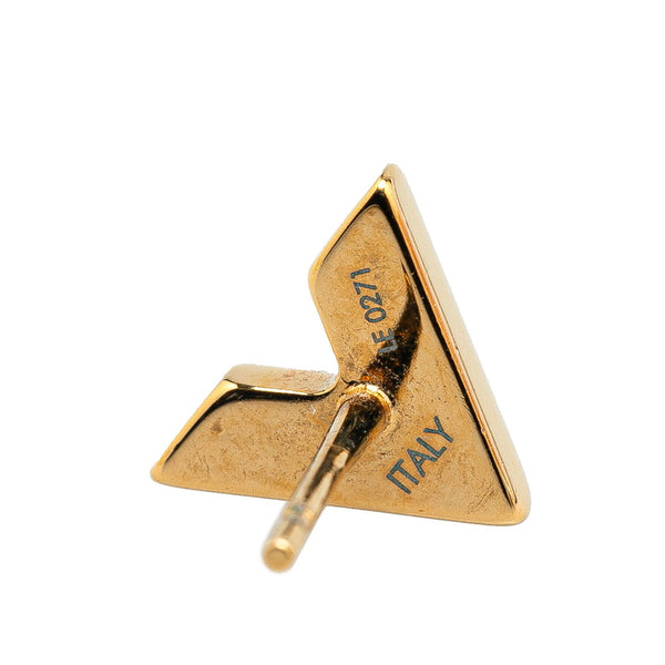 ルイ ヴィトン スタッズ イヤリング エセンシャルV ピアス M68153 ゴールド メッキ レディース LOUIS VUITTON 【中古】
