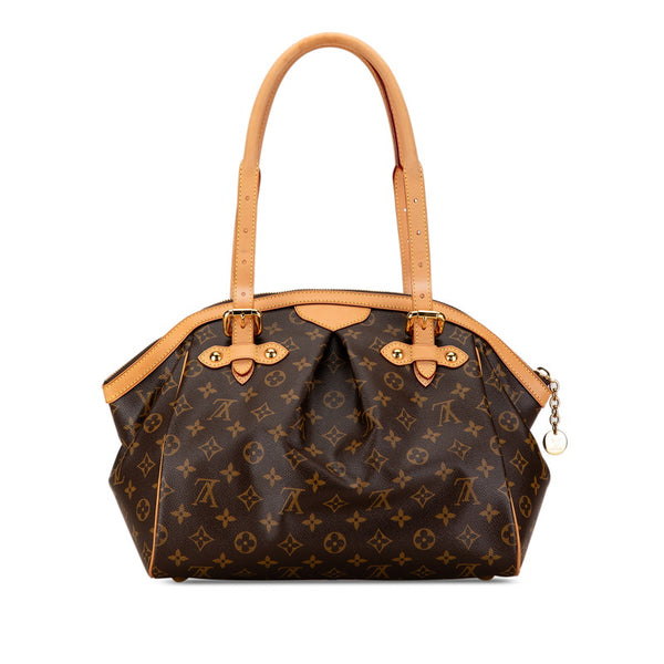 ルイ ヴィトン モノグラム ティヴォリGM ハンドバッグ M40144 ブラウン PVC レザー レディース LOUIS VUITTON 【中古】