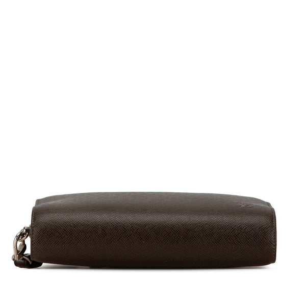 ルイ ヴィトン タイガ バイカル セカンドバッグ クラッチバッグ M30188 グリズリ ブラウン レザー メンズ LOUIS VUITTON 【中古】