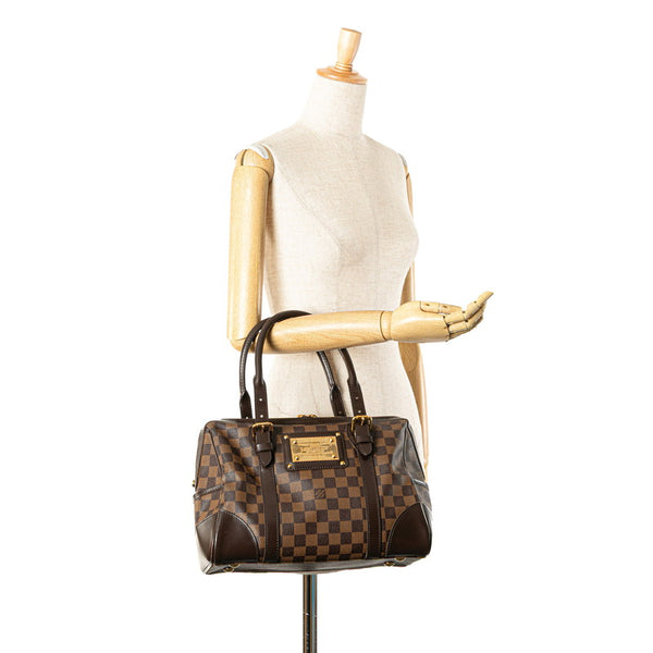 ルイ ヴィトン ダミエ バークレー ハンドバッグ N52000 ブラウン PVC レザー レディース LOUIS VUITTON 【中古】