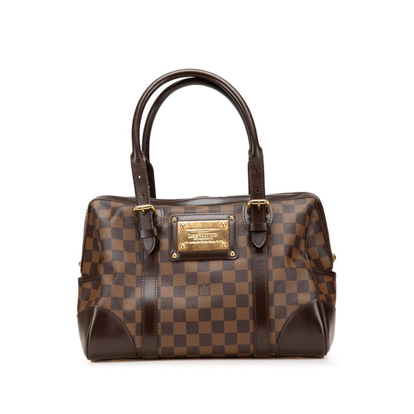 ルイ ヴィトン ダミエ バークレー ハンドバッグ N52000 ブラウン PVC レザー レディース LOUIS VUITTON 【中古】