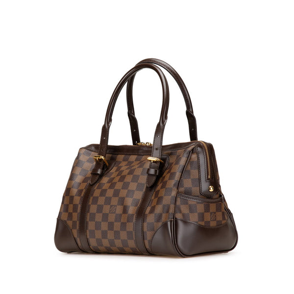 ルイ ヴィトン ダミエ バークレー ハンドバッグ N52000 ブラウン PVC レザー レディース LOUIS VUITTON 【中古】