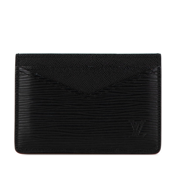 ルイ ヴィトン エピ ネオ ポルトカルト カードケース 名刺入れ M67210 ノワール ブラック レザー メンズ LOUIS VUITTON 【中古】