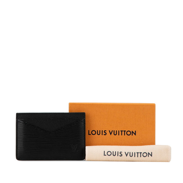 ルイ ヴィトン エピ ネオ ポルトカルト カードケース 名刺入れ M67210 ノワール ブラック レザー メンズ LOUIS VUITTON 【中古】