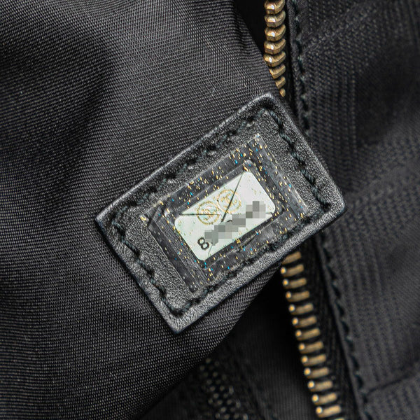 シャネル ニュートラベルライン トートGM ハンドバッグ トートバッグ ブラック ナイロン レザー レディース CHANEL 【中古】