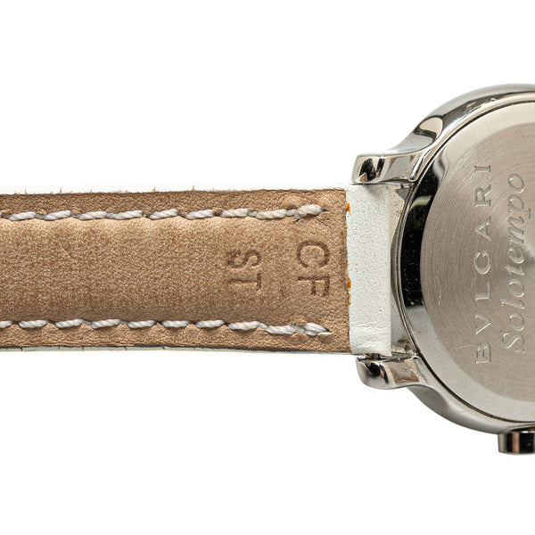 ブルガリ ソロテンポ 腕時計 ST29S クオーツ ホワイト文字盤 ステンレススチール レディース BVLGARI 【中古】