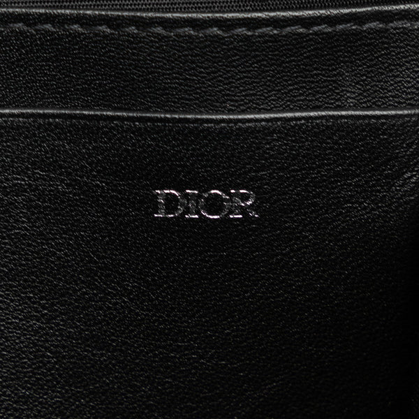 ディオール STUSSYコラボ ショルダーバッグ 2ESBC119GDS ネイビー レッド レザー メンズ Dior 【中古】