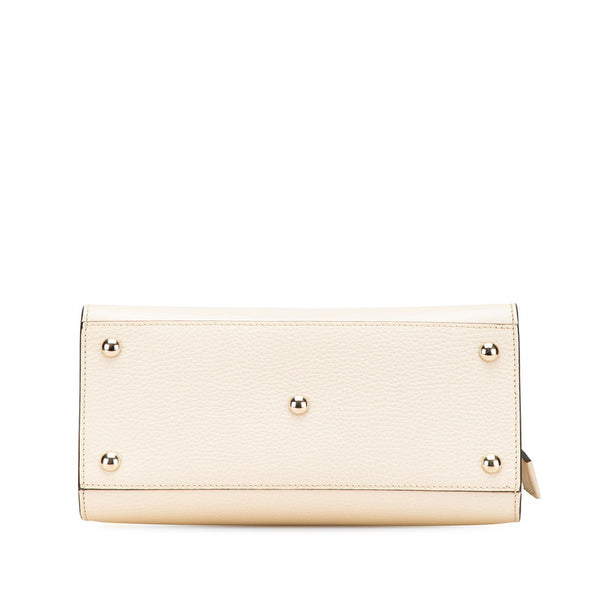 グッチ インターロッキングG ソーホー ハンドバッグ ショルダーバッグ 2WAY 607722 アイボリー レザー レディース GUCCI 【中古】