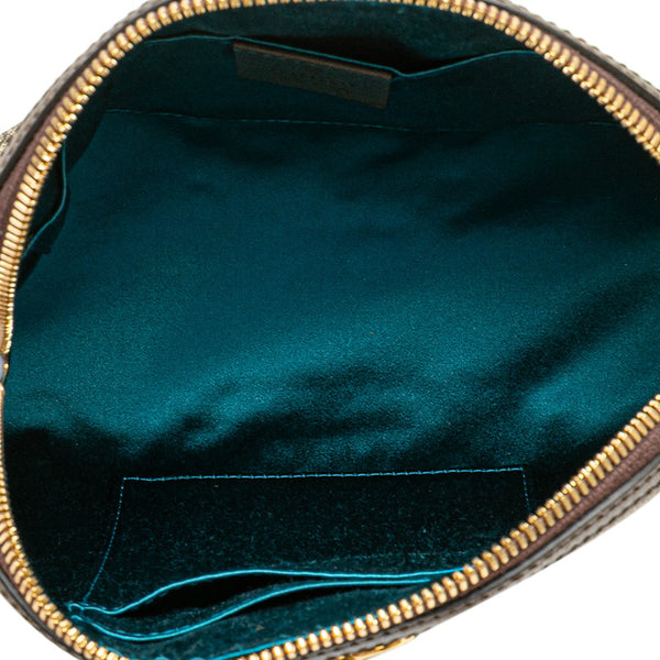 グッチ オフィディア シェリーライン 斜め掛けショルダーバッグ 499621 ブラウン ベージュ スウェード レザー レディース GUCCI 【中古】