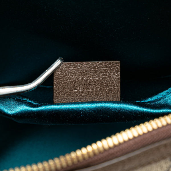 グッチ オフィディア シェリーライン 斜め掛けショルダーバッグ 499621 ブラウン ベージュ スウェード レザー レディース GUCCI 【中古】