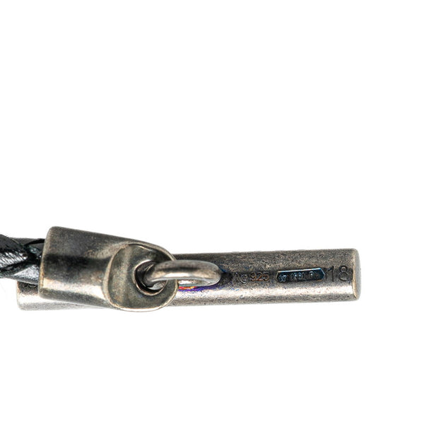 グッチ ホースビット チョーカー #18 ブラック レザー SV925 シルバー レディース GUCCI 【中古】