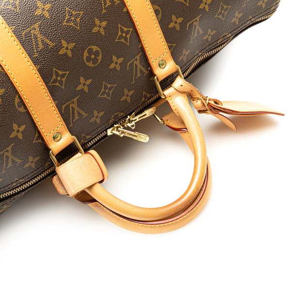 ルイ ヴィトン モノグラム キーポル50 ボストンバッグ M41426 ブラウン PVC レザー レディース LOUIS VUITTON 【中古】