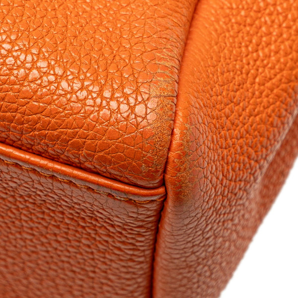 エルメス フールトゥPM トートバッグ オレンジ トゴ レディース HERMES 【中古】