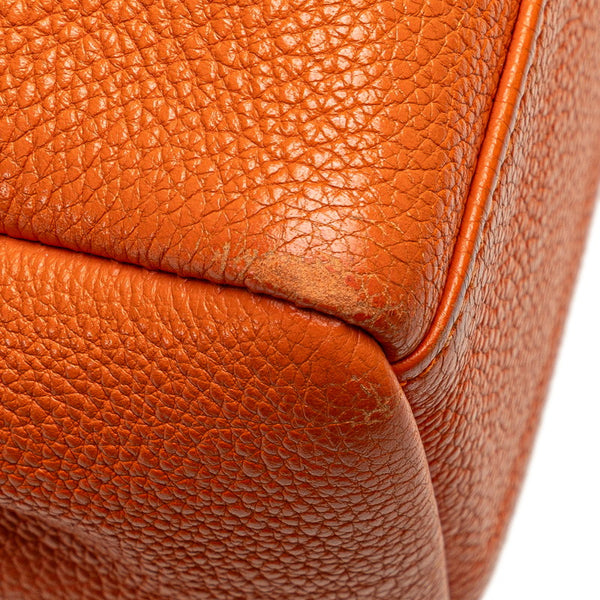 エルメス フールトゥPM トートバッグ オレンジ トゴ レディース HERMES 【中古】