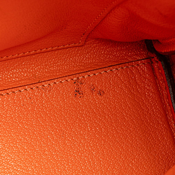 エルメス フールトゥPM トートバッグ オレンジ トゴ レディース HERMES 【中古】