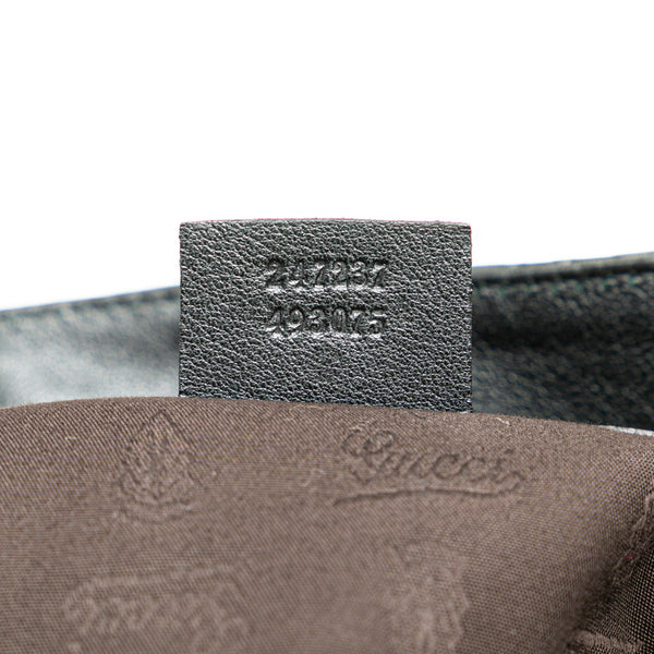 グッチ グッチシマ インターロッキングG トートバッグ 247237 ブラック レザー レディース GUCCI 【中古】