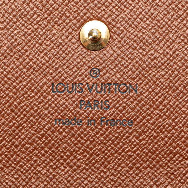 ルイ ヴィトン モノグラム ポルト トレゾール インターナショナル 長財布 M61215 ブラウン PVC レザー レディース LOUIS VUITTON 【中古】