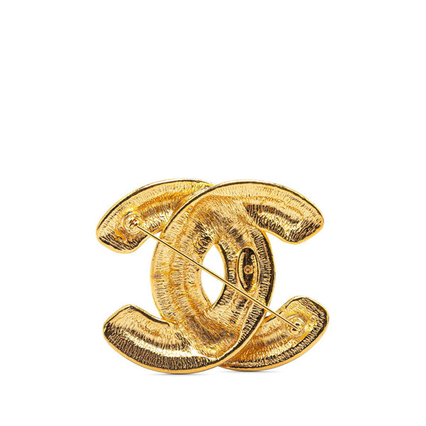 シャネル ココマーク マトラッセ ブローチ ゴールド メッキ レディース CHANEL 【中古】