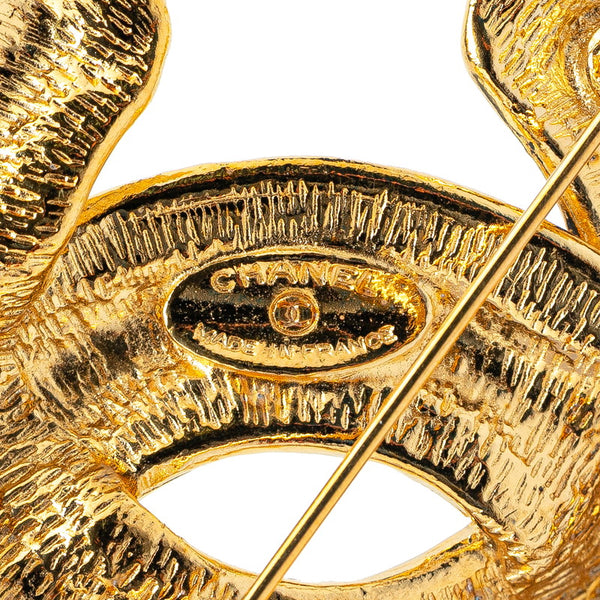 シャネル ココマーク マトラッセ ブローチ ゴールド メッキ レディース CHANEL 【中古】