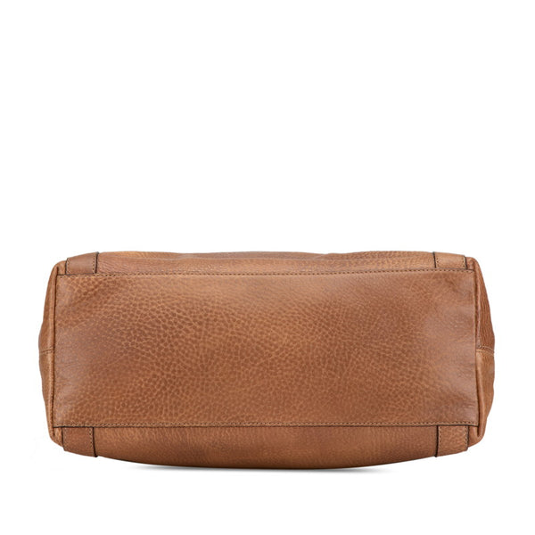 グッチ インターロッキングG ハンドバッグ ショルダーバッグ 2WAY 323675 ブラウン レザー レディース GUCCI 【中古】