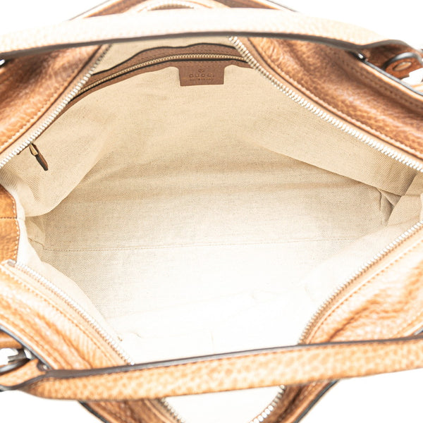 グッチ インターロッキングG ハンドバッグ ショルダーバッグ 2WAY 323675 ブラウン レザー レディース GUCCI 【中古】