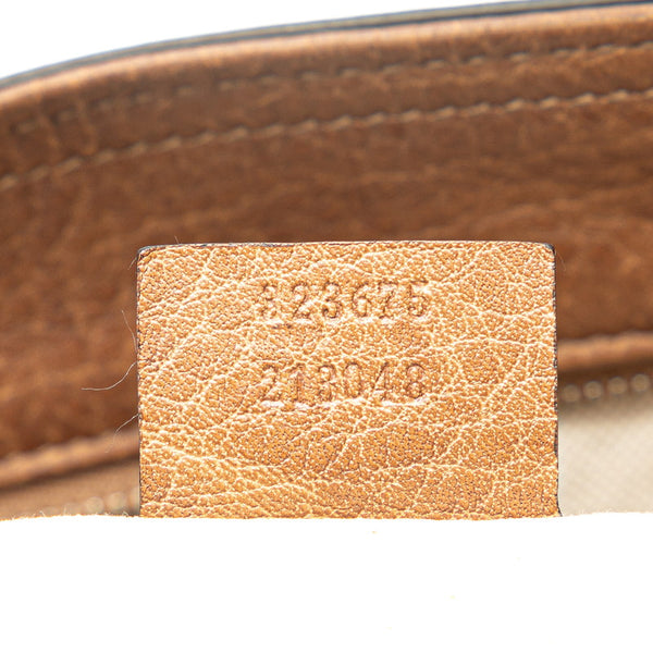 グッチ インターロッキングG ハンドバッグ ショルダーバッグ 2WAY 323675 ブラウン レザー レディース GUCCI 【中古】