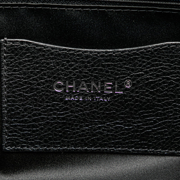 シャネル ココマーク オンザロード トートバッグ ブラック レザー レディース CHANEL 【中古】