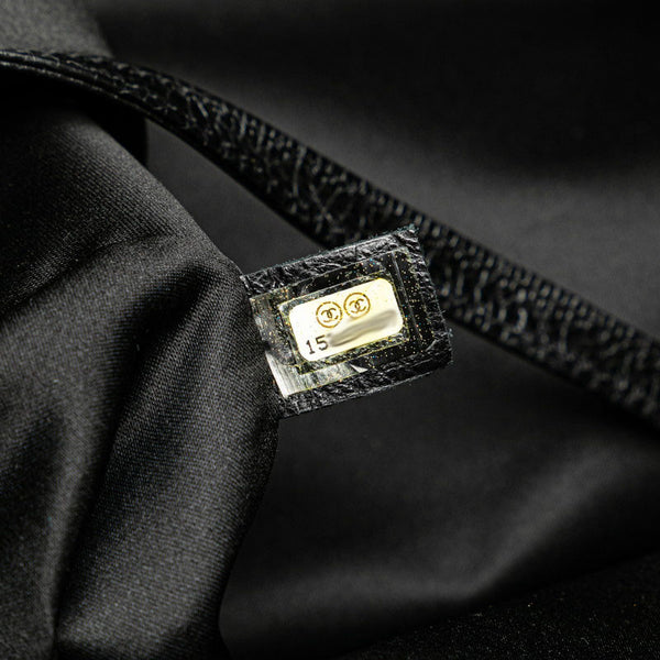 シャネル ココマーク オンザロード トートバッグ ブラック レザー レディース CHANEL 【中古】