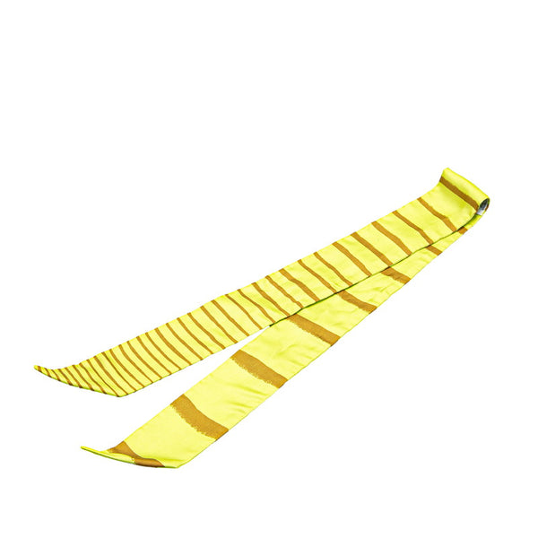 エルメス ツイリー 地中海 スカーフ イエロー ブラウン シルク レディース HERMES 【中古】