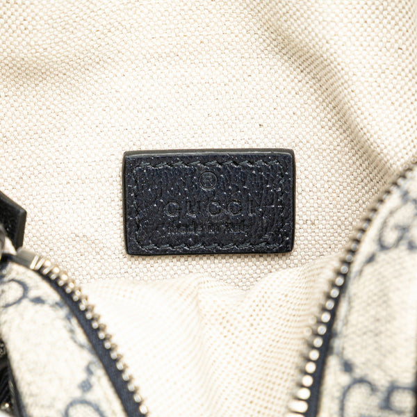 グッチ GGスプリーム オフィディア 斜め掛け ショルダーバッグ 671682 ベージュ ネイビー PVC レザー レディース GUCCI 【中古】