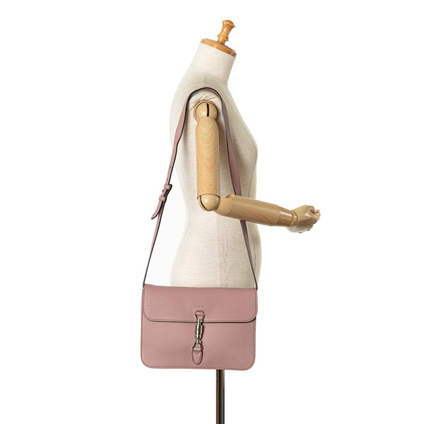 グッチ ニュージャッキー ショルダーバッグ 362971 ピンク レザー レディース GUCCI 【中古】