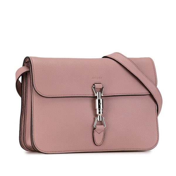 グッチ ニュージャッキー ショルダーバッグ 362971 ピンク レザー レディース GUCCI 【中古】