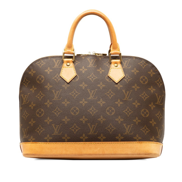 ルイ ヴィトン モノグラム アルマPM ハンドバッグ M51130 ブラウン PVC レザー レディース LOUIS VUITTON 【中古】