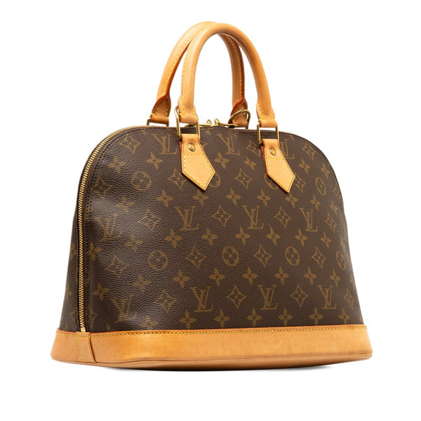 ルイ ヴィトン モノグラム アルマPM ハンドバッグ M51130 ブラウン PVC レザー レディース LOUIS VUITTON 【中古】