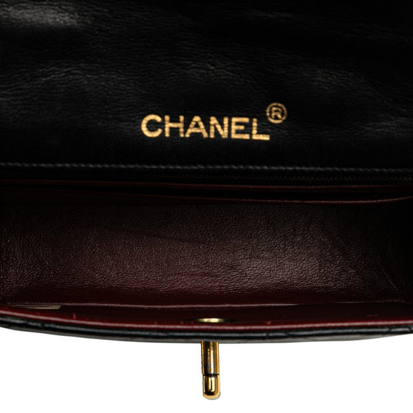シャネル ミニマトラッセ ココマーク チェーン ショルダーバッグ ブラック ラムスキン レディース CHANEL 【中古】