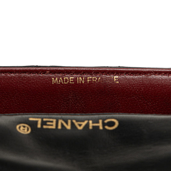 シャネル ミニマトラッセ ココマーク チェーン ショルダーバッグ ブラック ラムスキン レディース CHANEL 【中古】