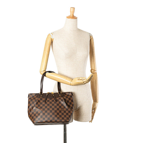 ルイ ヴィトン ダミエ ウェストミンスターPM ハンドバッグ トートバッグ N41102 ブラウン PVC レザー レディース LOUIS VUITTON 【中古】