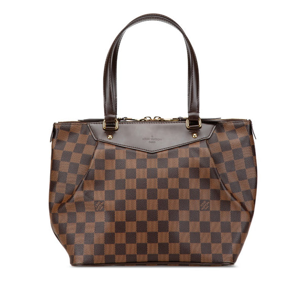 ルイ ヴィトン ダミエ ウェストミンスターPM ハンドバッグ トートバッグ N41102 ブラウン PVC レザー レディース LOUIS VUITTON 【中古】