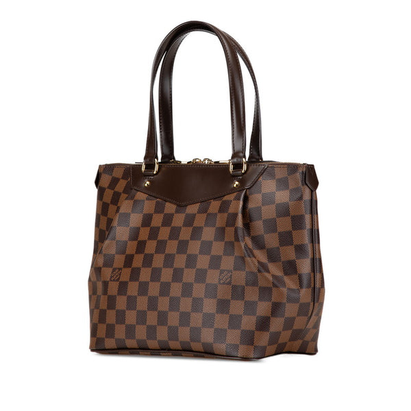 ルイ ヴィトン ダミエ ウェストミンスターPM ハンドバッグ トートバッグ N41102 ブラウン PVC レザー レディース LOUIS VUITTON 【中古】