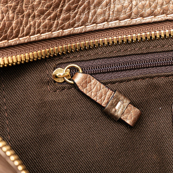 ロエベ ニューロードライン ハンドバッグ ベージュ ブラウン キャンバス レザー レディース LOEWE 【中古】
