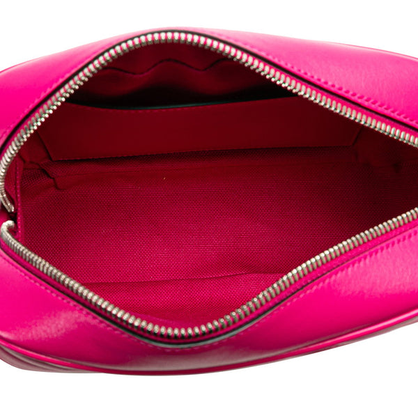 グッチ GGマーモント 斜め掛け チェーン ショルダーバッグ 447632 ピンク レザー レディース GUCCI 【中古】