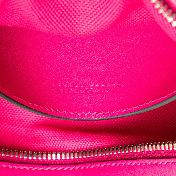 グッチ GGマーモント 斜め掛け チェーン ショルダーバッグ 447632 ピンク レザー レディース GUCCI 【中古】